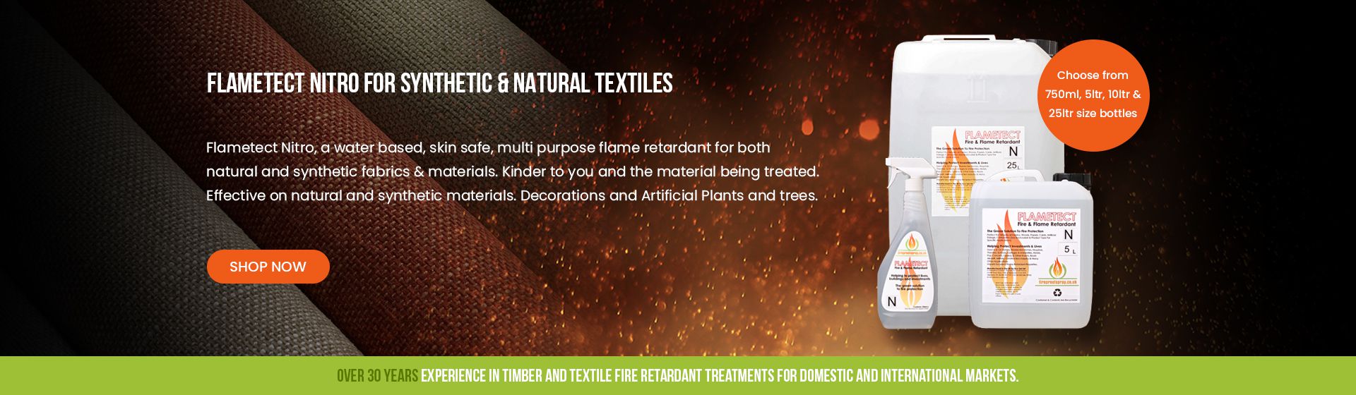 Flametect Nitro for synthetic & natural textiles